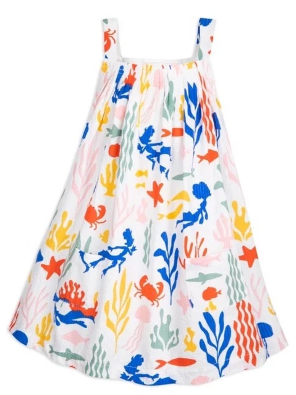 Disney Store Luca And Alberto Sea Monsters Seersucker Dress Size 7/8